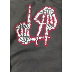 MEMBERS ONLY "LA Skeleton Hands" Graphic Hoodie Sweatshirt Men's Size 2XL